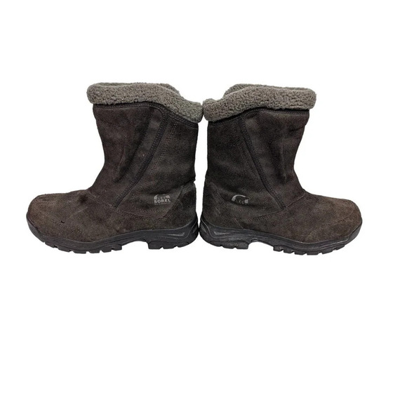 Sorel Womens 8.5 Water Fall NL1964-225 Thinsulate Mid Calf Winter Boots Fleece - Picture 5 of 9